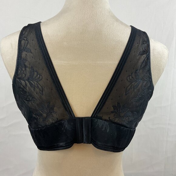 Wacoal Net Effect Bralette 40 Black Sheer - Picture 7 of 10